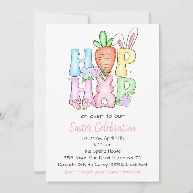 Easter Celebration Invitation (Front)