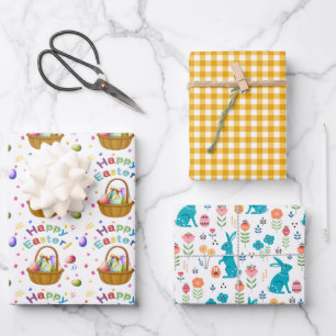 Easter Celebration Wrapping Paper Sheet