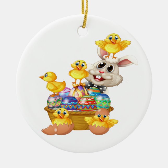 Easter Ceramic Tree Decoration (Front)