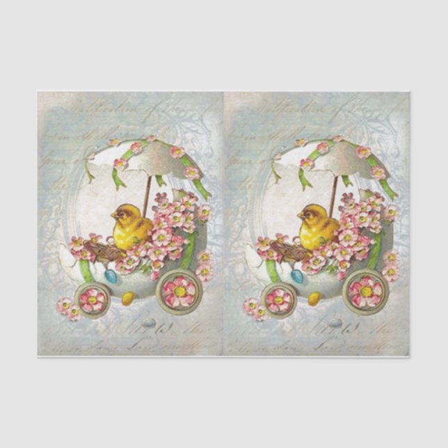 Easter Chariot Tissue Paper (Front)