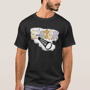 Easter cheer Cute Cheerleader Women Girls Cheer Sq T-Shirt