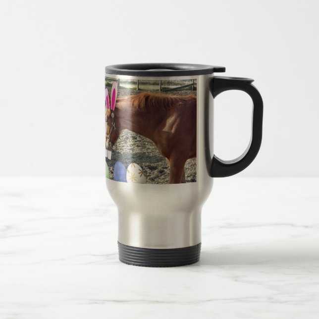 Easter Chestnut Horse Travel Mug (Right)