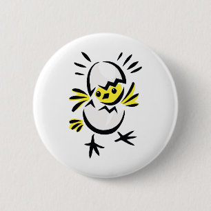 Easter Chick 6 Cm Round Badge