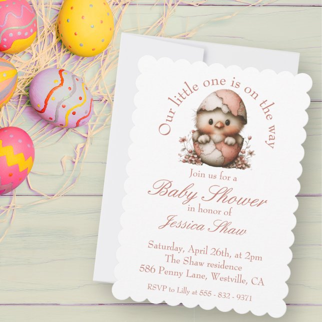 Easter Chick Baby Shower Invitation (Creator Uploaded)