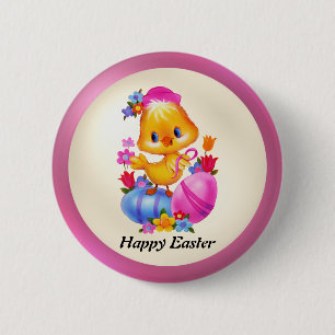 Easter Chick Button
