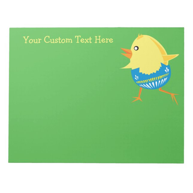 Easter Chick custom notepad (Front)