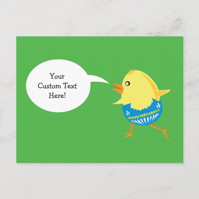 Easter Chick custom postcard (Front)