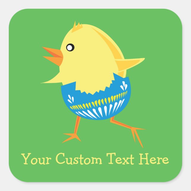 Easter Chick custom stickers (Front)