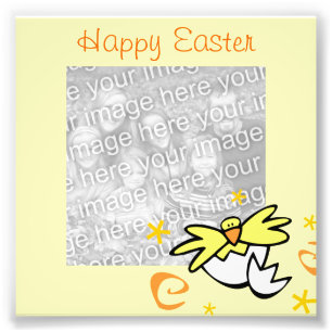 Easter Chick Frame Photo Print