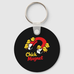 Easter Chick Magnet Funny Chicken Pun Graphic Key Ring