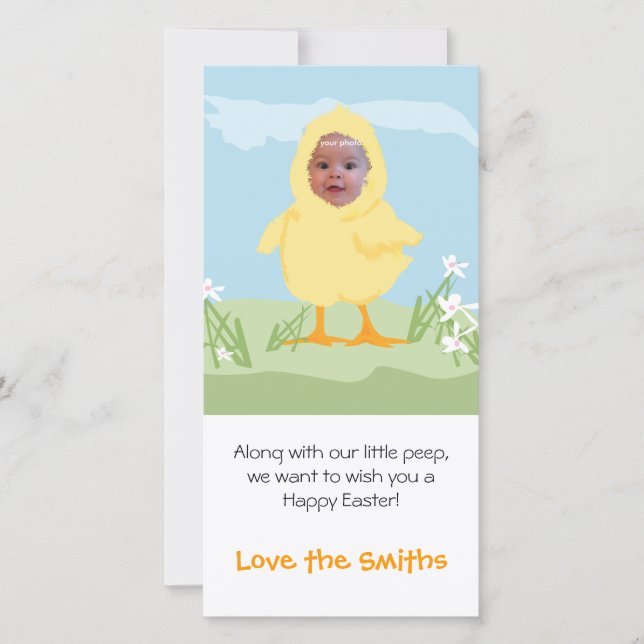 Easter Chick - Photo Card (Front)