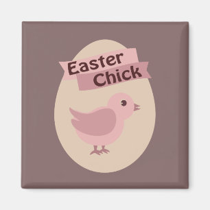 Easter Chick Pink Magnet