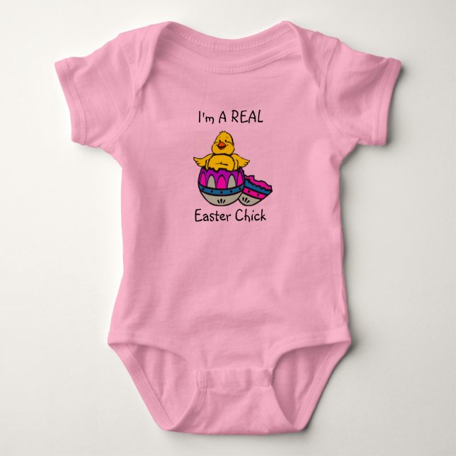 Easter Chick T-Shirt Baby Bodysuit (Front)
