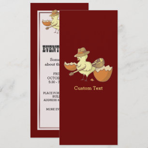 Easter Chick with Bouzouki Invitation