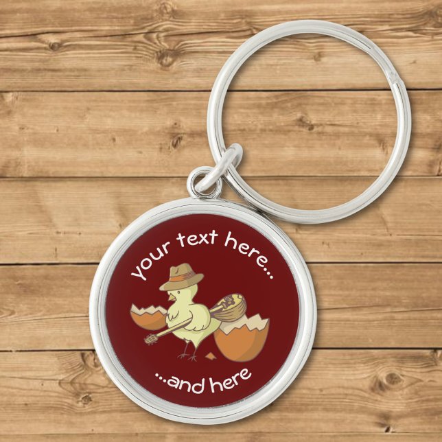 Easter Chick with Bouzouki Key Ring (Creator Uploaded)