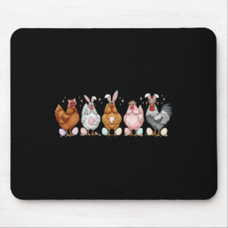 Easter Chicken Bunnies Ears Rooster Poultry Farmer Mouse Mat