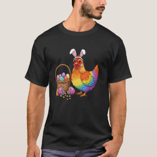 Easter Chicken Bunny Ears Eggs Graphic Men Women K T-Shirt