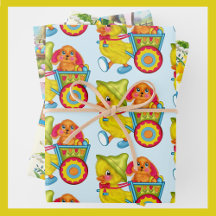 Easter Chicks Bunny Daffodils 3 Colourful Kids