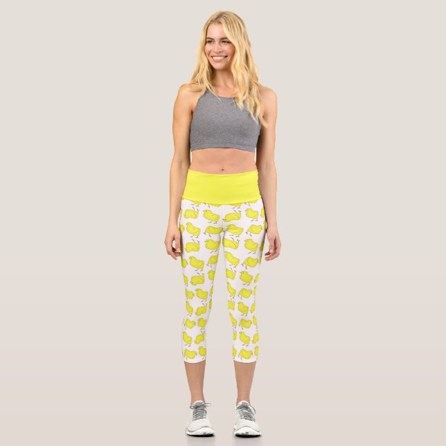Easter Chicks Capris Leggings (Front)