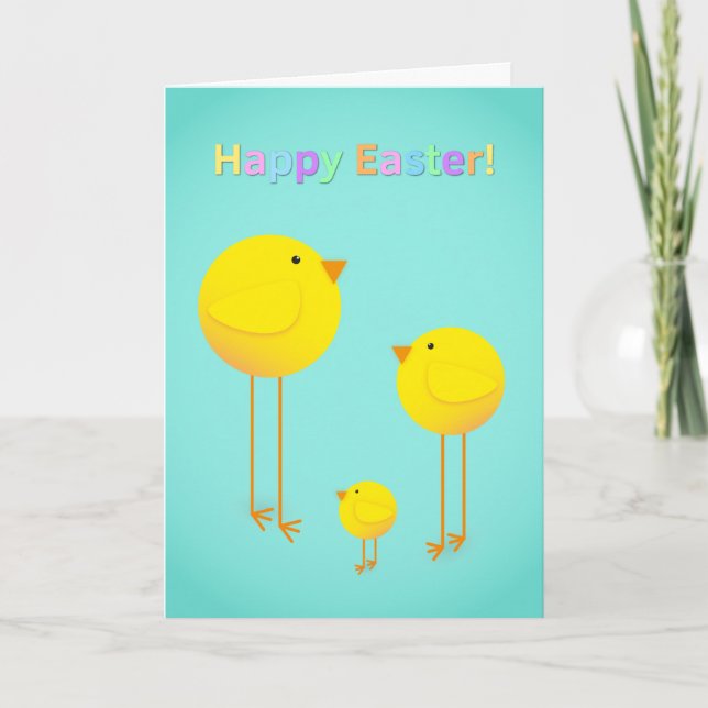 Easter Chicks Card (Front)
