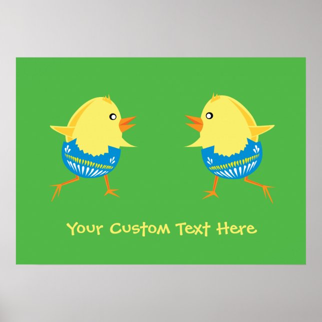 Easter Chicks custom poster (Front)