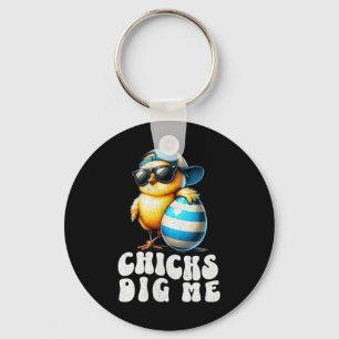 Easter Chicks Dig Me Cute Egg Hunt Toddler Boys Ki Key Ring
