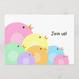 Easter Chicks Egg Hunt Invitation
