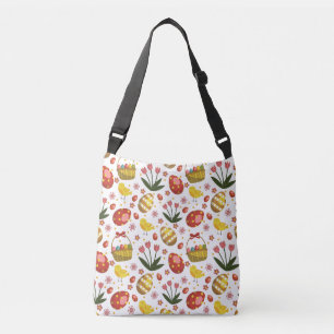 Easter Chicks Flowers Eggs Celebration Crossbody Bag