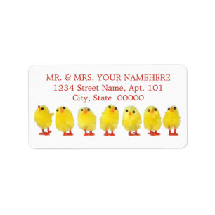 Easter Chicks Labels