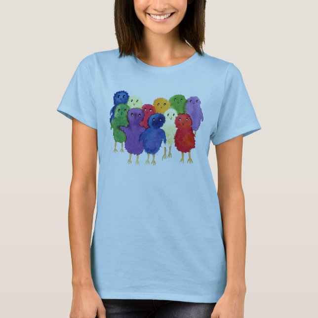 Easter Chicks Ladies T-shirt (Front)