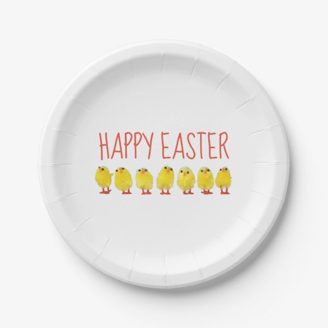 Easter Chicks Paper Plates (Front)