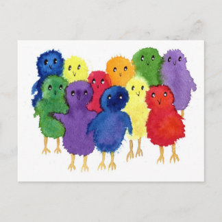 Easter Chicks Postcard