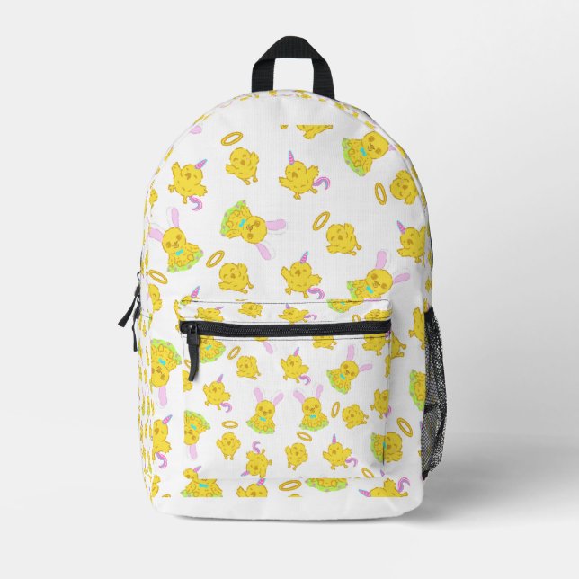 Easter chicks printed backpack (Front)