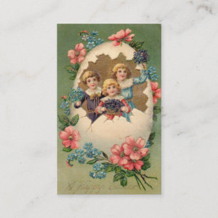 Easter Children Greeting Business Card