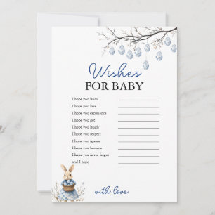 Easter Chinoiserie Wishes For Baby Shower Card