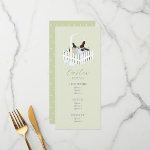Easter Chocolate Bunny Basket Menu