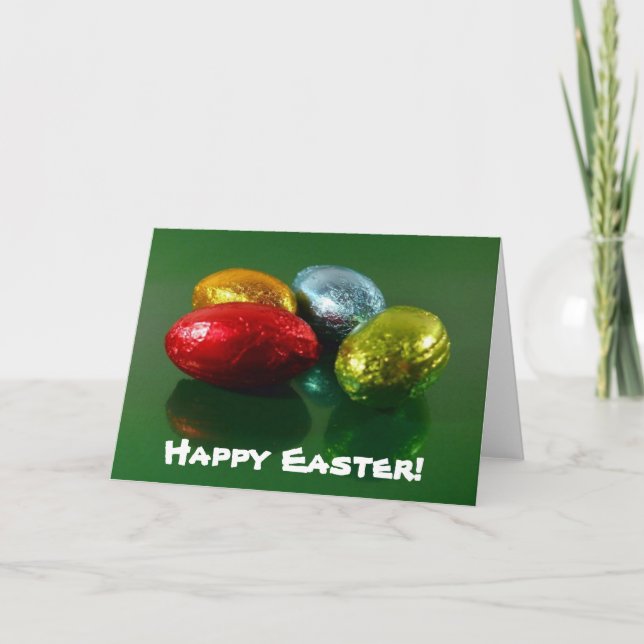 Easter Chocolate Candy Card (Front)