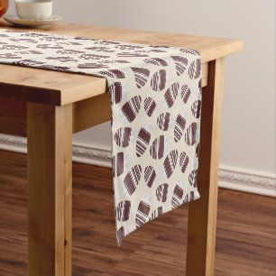 Easter Chocolate Egg Pattern Short Table Runner