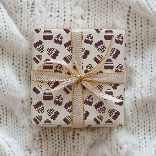 Easter Chocolate Egg Pattern Wrapping Paper