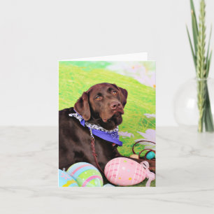 Easter - Chocolate Labrador - Hershey Holiday Card