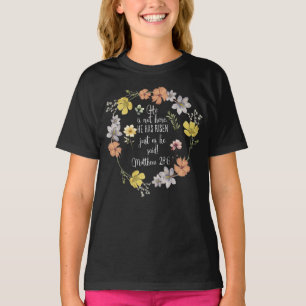 Easter Christian He Is Not Here He Has Risen T-Shirt