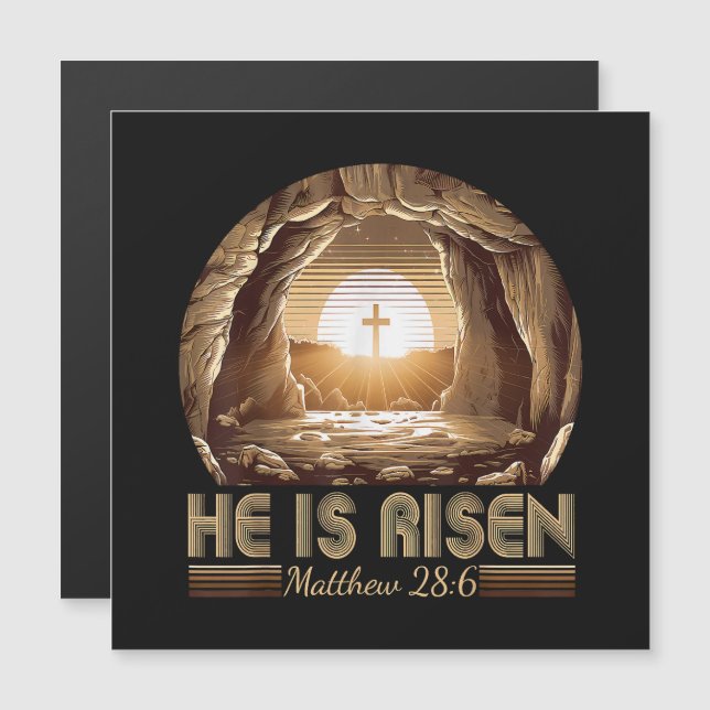 Easter Christian He is Risen Jesus  (Front/Back)