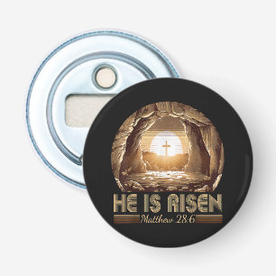 Easter Christian He is Risen Jesus Bottle Opener