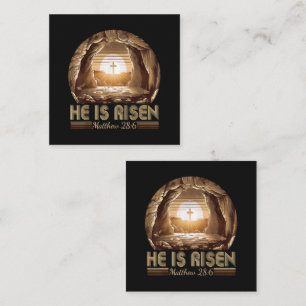 Easter Christian He is Risen Jesus Card