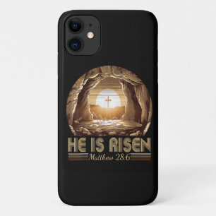 Easter Christian He is Risen Jesus iPhone 11 Case