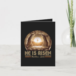 Easter Christian He is Risen Jesus Holiday Card