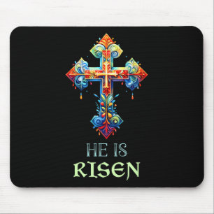 Easter Christian He Is Risen Resurrection Orthodox Mouse Mat