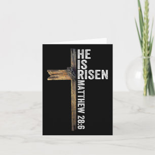 Easter Christian He Is Risen Sun Resurrection Men Card