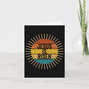 Easter Christian He Is Risen Sun Resurrection Men  Card