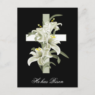 Easter Christianity He has Risen Holiday Postcard